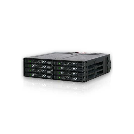 ICY Dock MB998IP-B 8 Bay 2.5" SATA SAS SSD HDD Hard Drive Mobile Rack
