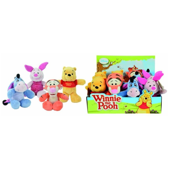 Simba 6315875001 Winnie the Pooh, Tigger, Eeyore, Plush Disney 20cm FULL SET