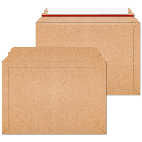 (50 Pack) Rigid Cardboard Envelopes 194mm x 292mm 400gsm Card Book Mailers Mailers for Royal Mail Large Letter Posting