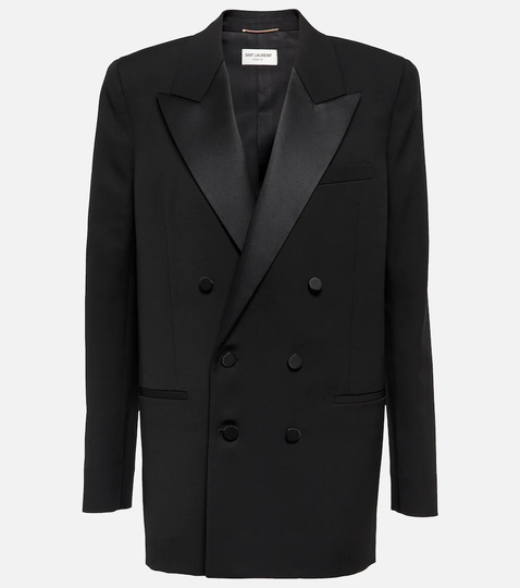Wool tuxedo blazer