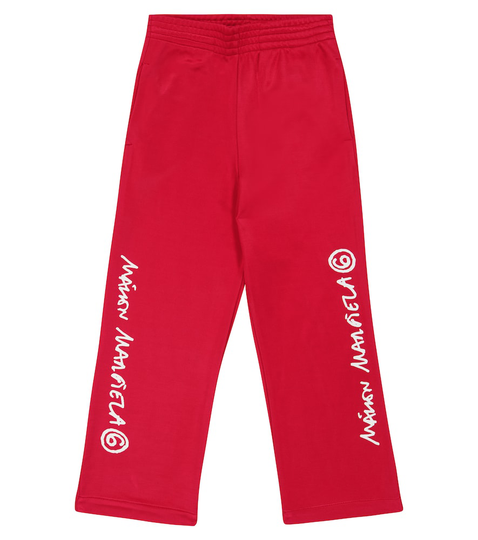 Logo satin sweatpants