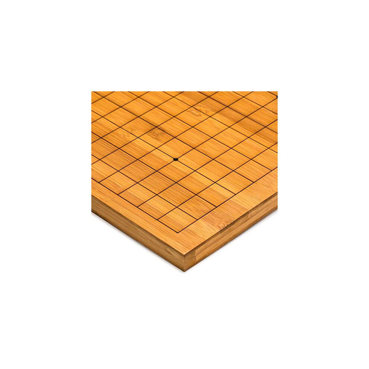 Yellow Mountain Imports Bamboo Etched Reversible 19x19 / 13x13 go game Table Board goban - 0.8"