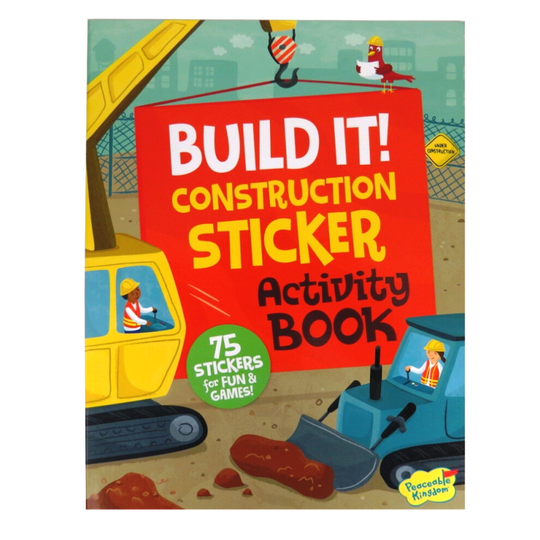 Peaceable Kingdom Build It! Construction Sticker and Activity Book