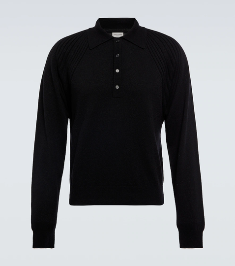 Cashmere polo sweater