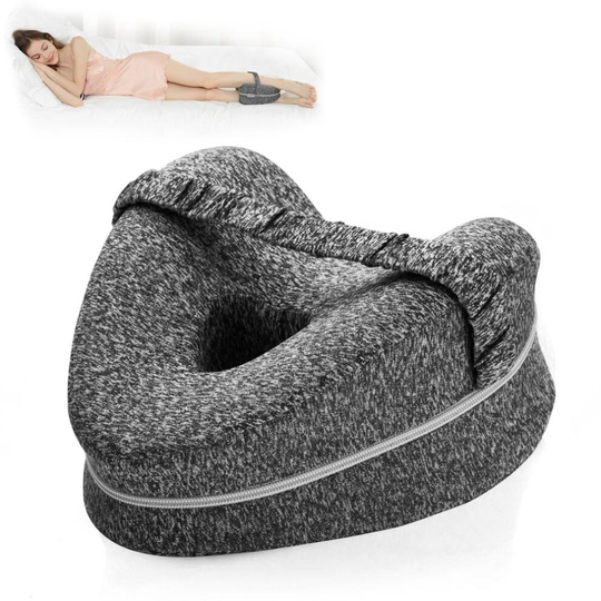 (Gray) Memory Foam Leg Pillow Protect Leg And Knee Support Wedge To Relieve Sciatica
