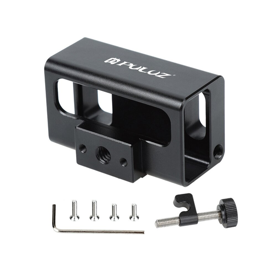 Microphone Adapter CNC Aluminum Alloy Protective Case For GoPro HERO7 /6 /5