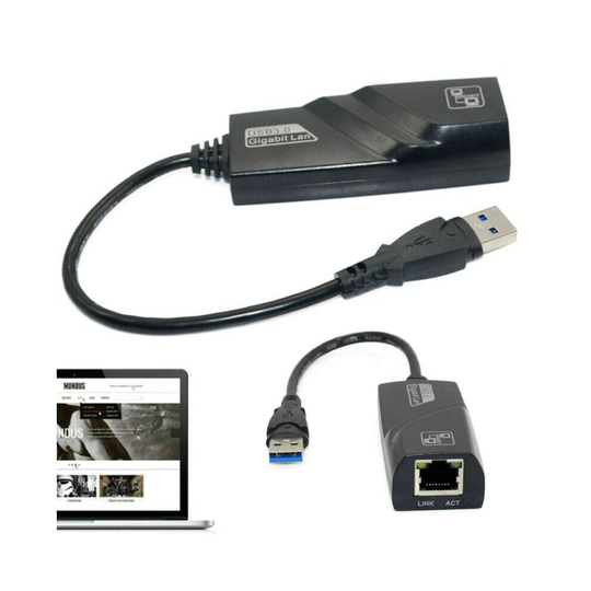 1000Mbps USB 3.0 Ethernet Gigabit Lan Network Adapter Cable For Laptop/PC Cases
