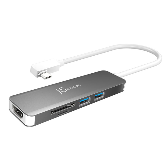 J5 Create JCD372 USB-C 3.1 SuperSpeed+ Multi-Adapter