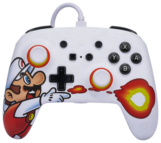 PowerA Switch Enhanced Wired Controller - Fireball Mario