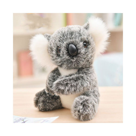 (Single Gray, 28cm) Animal Koala Bear Plush Toys Sitting Mother and Baby Koala Stuffed Plush 28cm