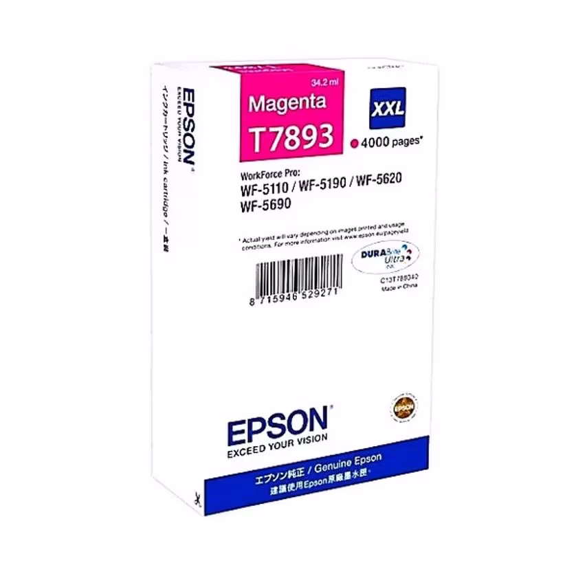 Epson Epson T7893XXL Magenta High YieId Ink Cartridge 34ml - C13T789340