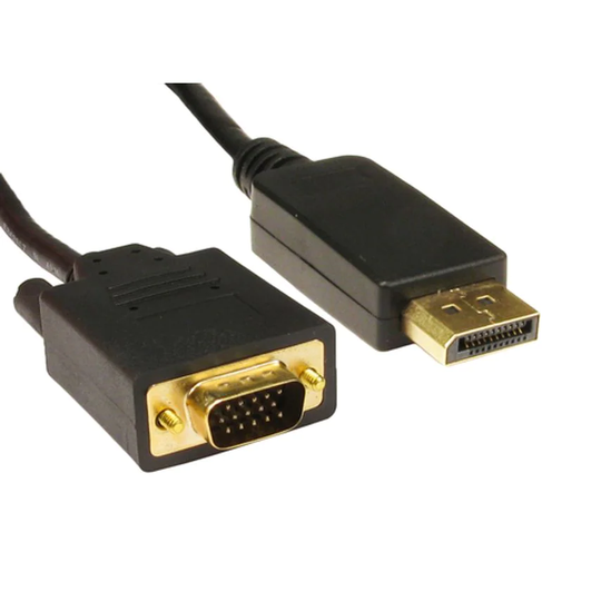 Cables Direct Cables 1M Disp Port M-HD15 VGA M Black