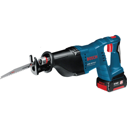 Bosch GSA 18V-LI Cordless Reciprocating Saw Including 2X 5.0AH Battery Packs in