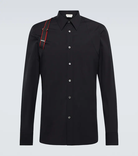 Signature Harness cotton-blend shirt