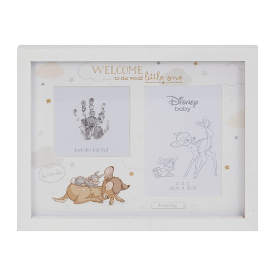 Disney Magical Beginnings Bambi Hand Print and Photo Frame
