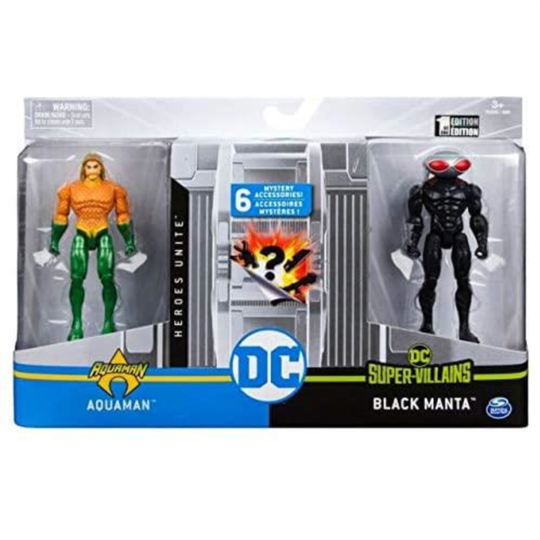 AQUAMAN vs BLACK MANTA 20124768 DC Heroes Unite 4" Fig Battle Pack (6056334/605
