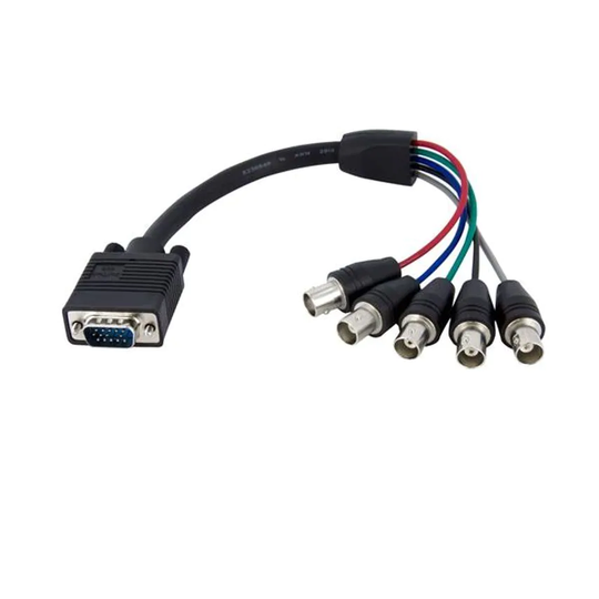 Startech StarTech 1ft Coax HD15 VGA TO 5 BNC Monitor Cable