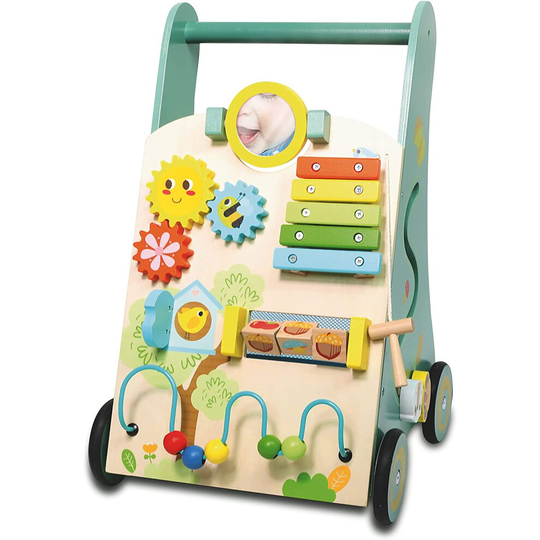 Nuby Educational Wooden Baby Walker, 10 Months Plus
