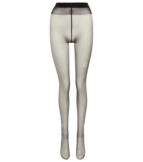 Monogram crystal-embellished tights