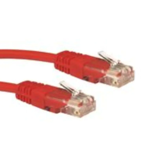 Cables Direct 5 Cables 0.25M 5E UTP PVC INJ MDD Cable-red