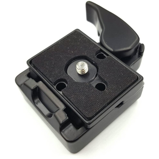 koolehaoda RC2-System Quick Release Adapter for Manfrotto Tripod 200PL-14 Compat Quick Release Plate (RC2-Black)
