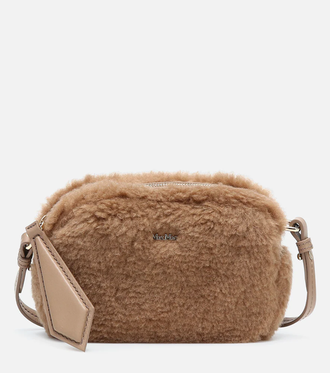 Camy camel hair-blend crossbody bag