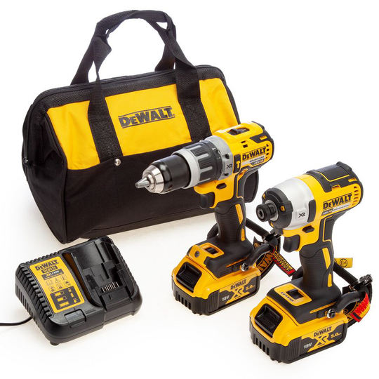 DeWalt DCK266P2LR 18V XR Combi Drill & Impact Driver Twin Pack Lanyard Ready (2