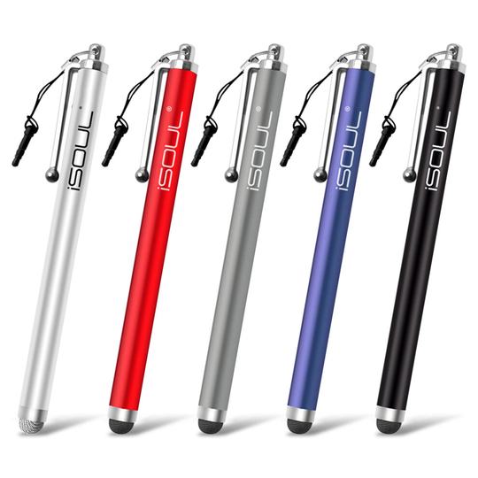 iSOUL Multicolor Stylus Pen Set, 5 Pack Universal Capacitive Touch Screens Stylus Pens For iPhone iPad Mini Note Tab Nexus Nokia Blackberry OnePlus