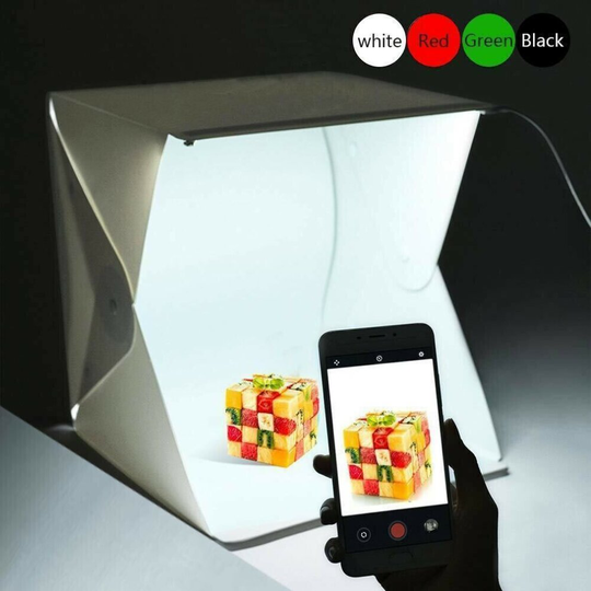 40CM Portable Photo Studio Lighting Cube Tent Kit Light Box Tent