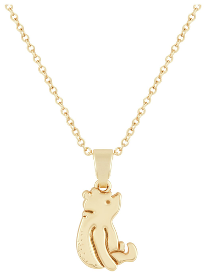 Disney Gold Plated Winnie The Pooh Carded Pendant Necklace