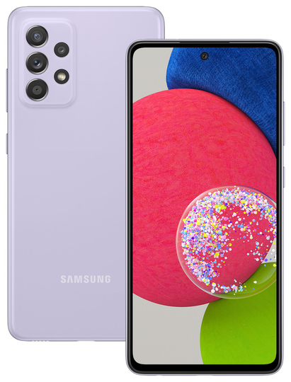 SIM Free Samsung Galaxy A52s 5G 128GB Mobile Phone - Violet