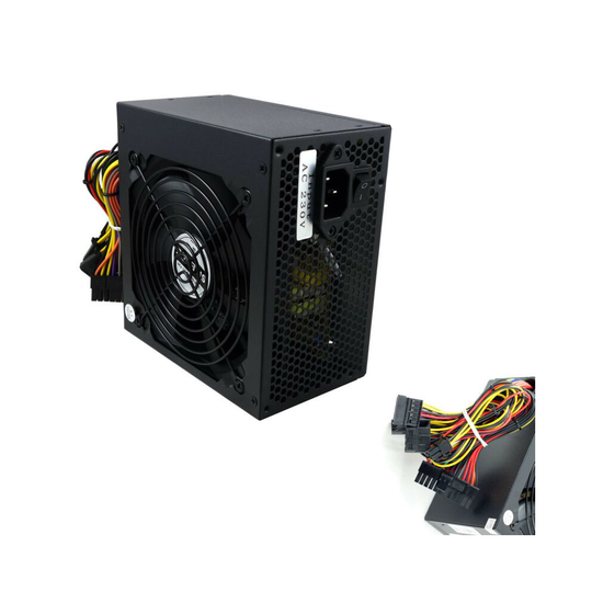 12CM Silent Fan PC Power Supply ATX Computer PSU 500 Watt
