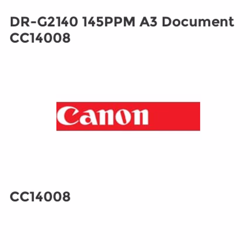 Canon DR-G2140 145PPM A3 Document CC14008