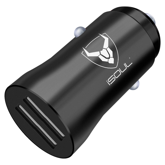 iSOUL Car Charger USB Car Cigarette Lighter, 12V/24V DC 5V 3.1A USB Car Chargers Adapter Fast Charging for iPhone 12 11 X Pro Samsung iOS Android
