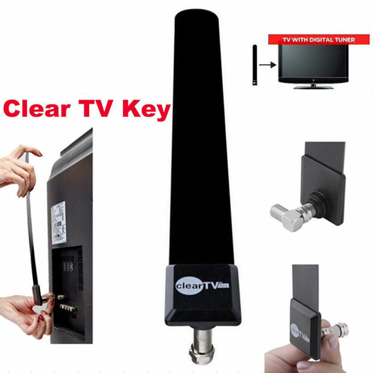 Clear TV Key Indoor Antenna HDTV FREE TV Digital 1080p Ditch Cable As Seen on TV