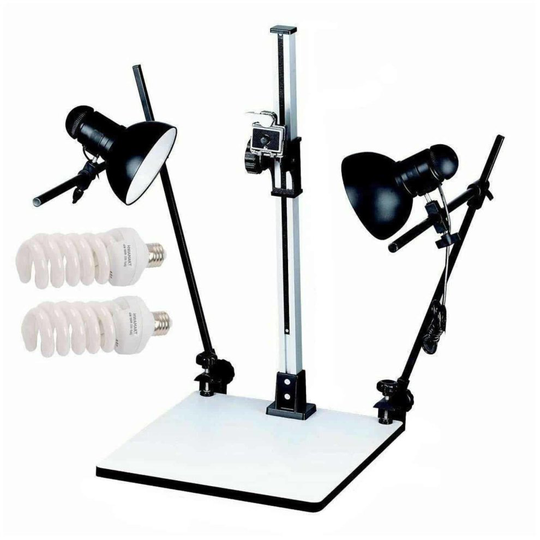 Pro Copy Stand with Two Lights Fitting + Quick Release Plate inc Bulbs