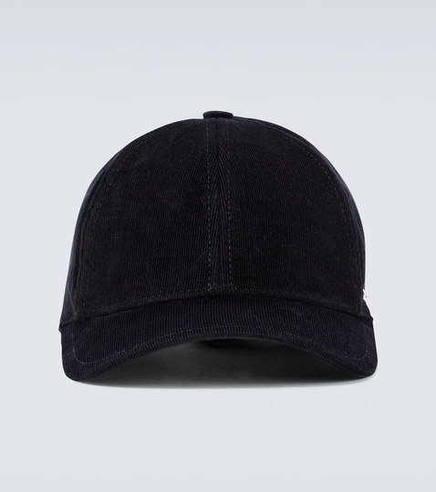 Corduroy baseball cap