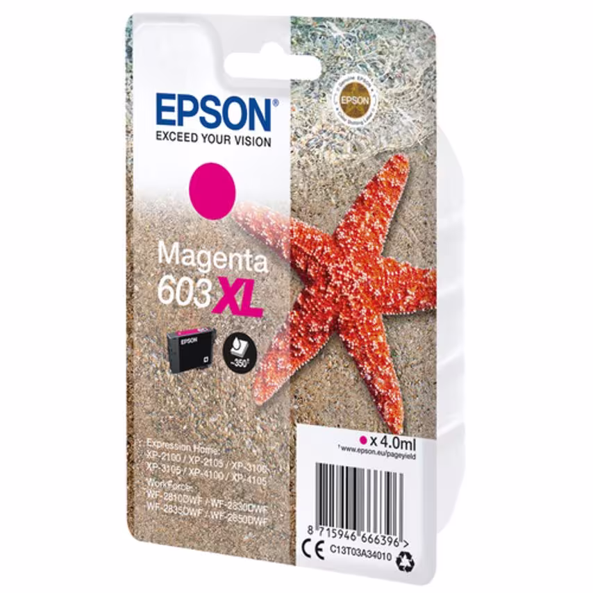 Epson Ink Low Volume Single Pack Magenta 603XL Ink