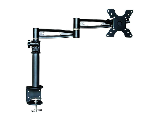 3-Way Adjustable Tilting Desk Mount Bracket for 13-30in Monitors up to 15 kg (33 lbs), Black