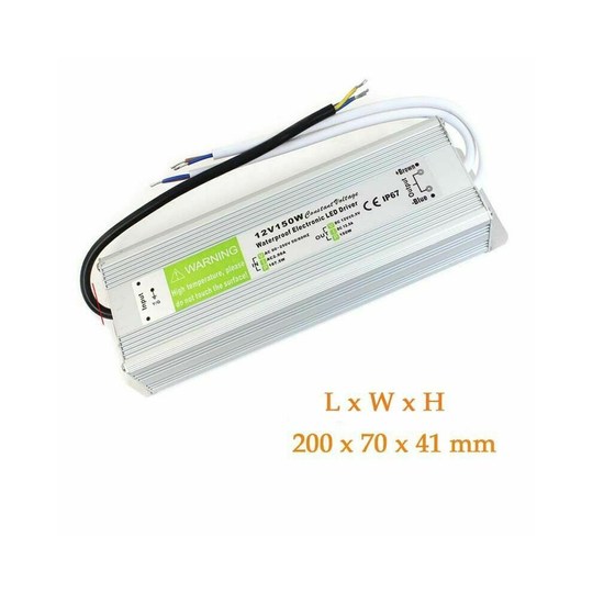 ( IP67 Waterproof LED Transformer Driver Power Supply 150W) LED Driver Power Supply AC 110V-260V to DC 12V