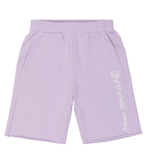Logo-embroidered jersey shorts
