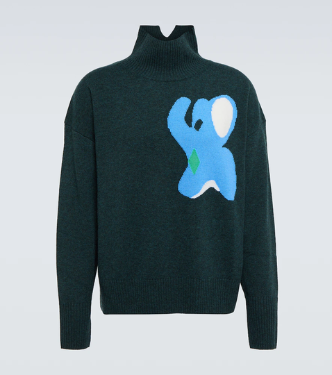 Elephant wool turtleneck sweater