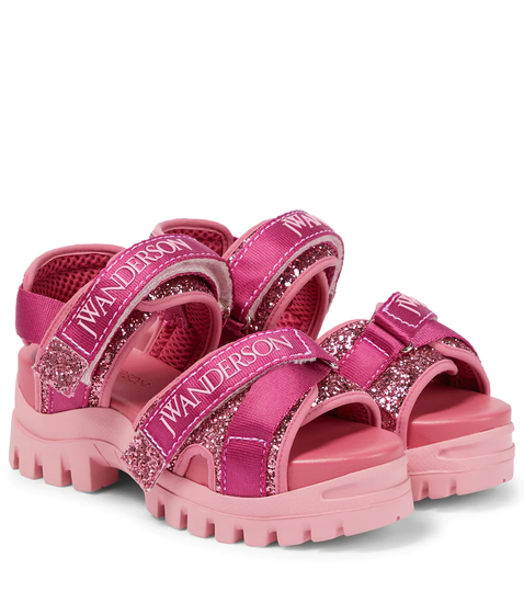 Glitter embellished sandals
