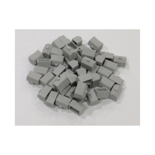 Morrison Games Plastic Houses Grey Color Board Game Replacement House Colored Miniature Town & City Buildings, Board Game Playing Pieces | 50 Pieces