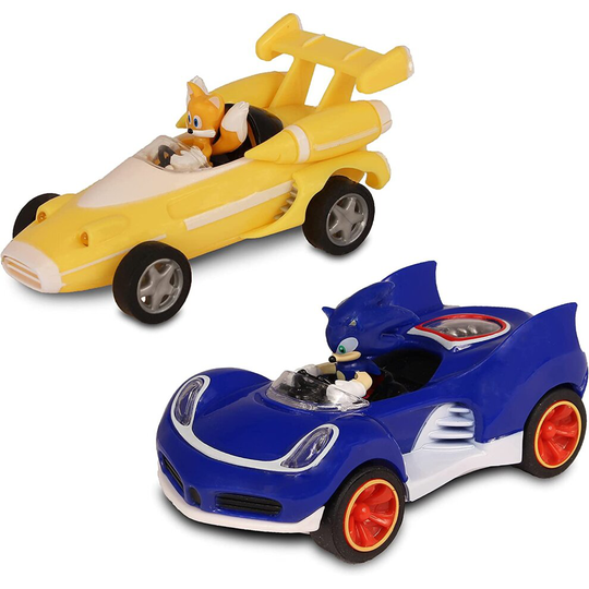 NKOK Sonic Transformed All-Stars Racing Pull Back Action: Tails and Sonic Hedgehog