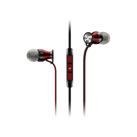 Sennheiser M2 IEi Momentum 2 In-Ear Headphones For Apple - Red/Black