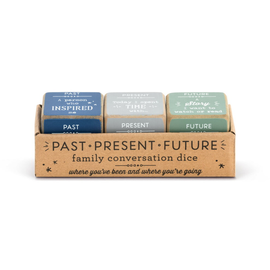 Demdaco Multicoloured Past, Present, Future Six Sided Family Dice Set