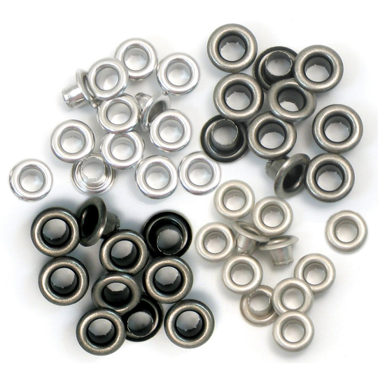 Eyelets Standard 60/Pkg-Cool Metal