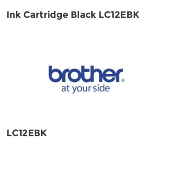 Brother Ink Cartridge Black LC12EBK