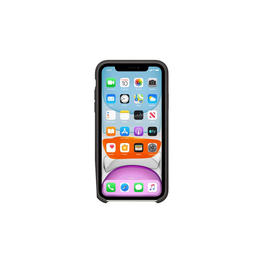 Apple MWVU2ZM/A Back Cover for Mobile Phone Silicone Black for Iphone 11 MWVU2ZM/A